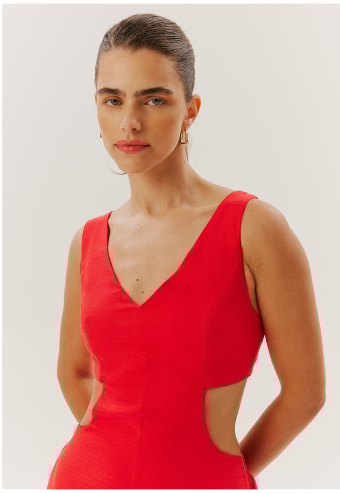 Macacão Lateral Vazado Amplo