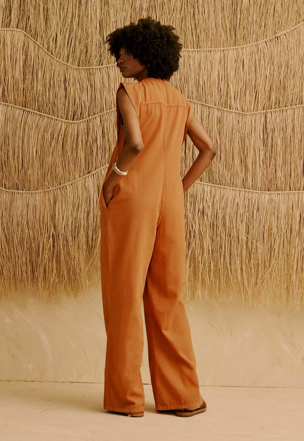 Macacão Liso em Sarja 