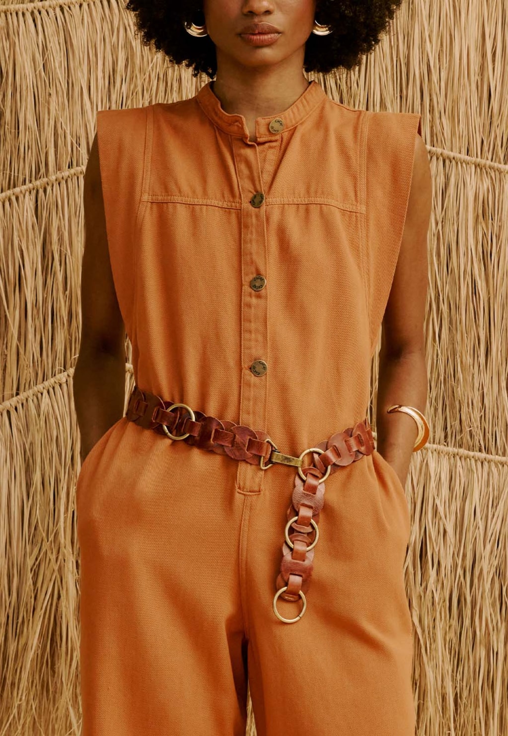 Macacão Liso em Sarja 