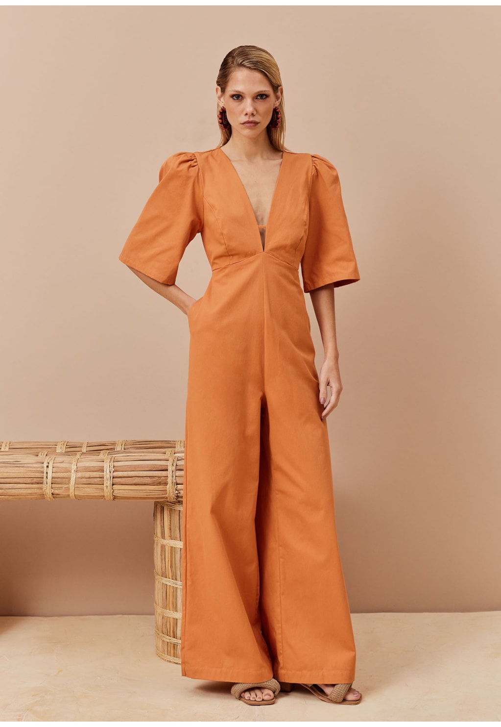 Macacão Liso Manga Presunto