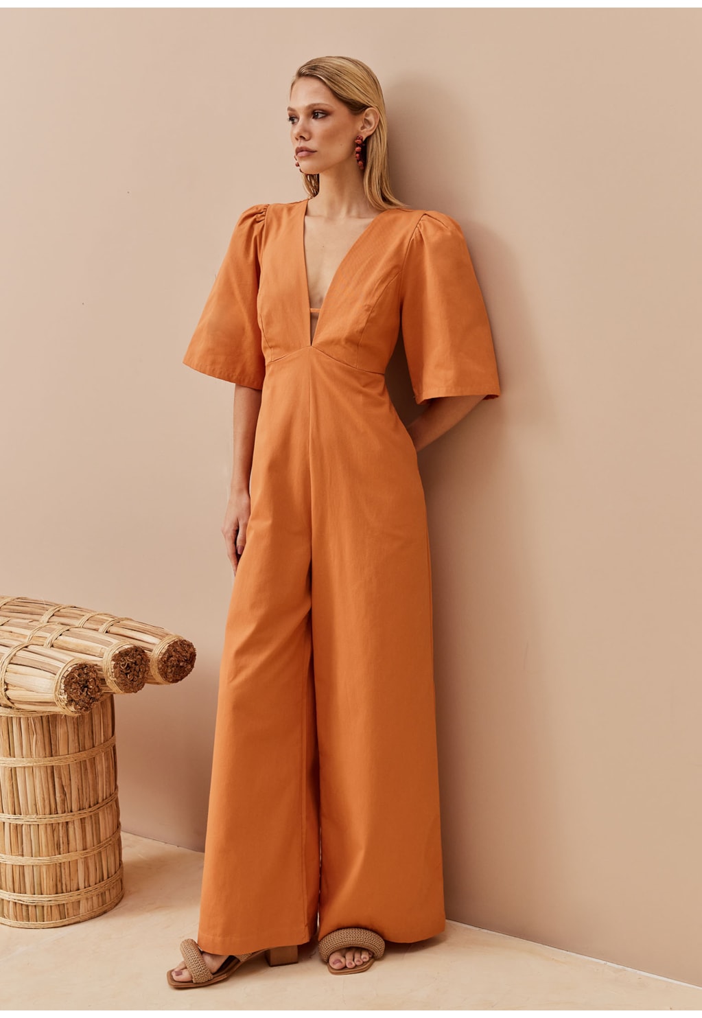 Macacão Liso Manga Presunto