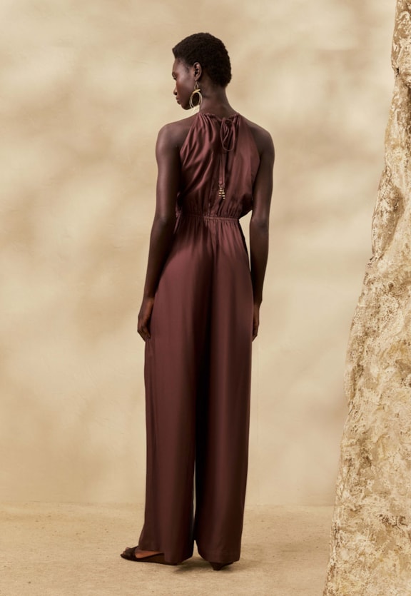 Macacão Liso Transpasse Vista Traseira