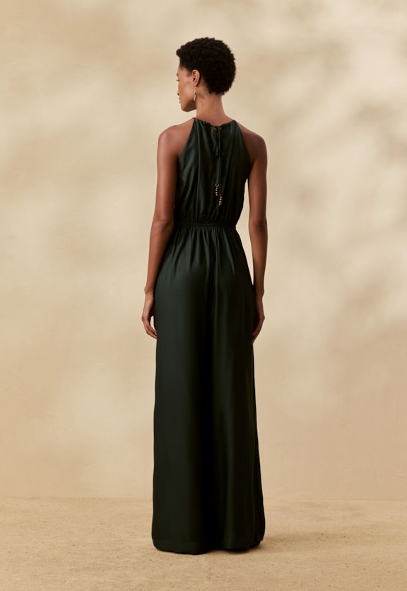 Macacão Liso Transpasse Vista Traseira