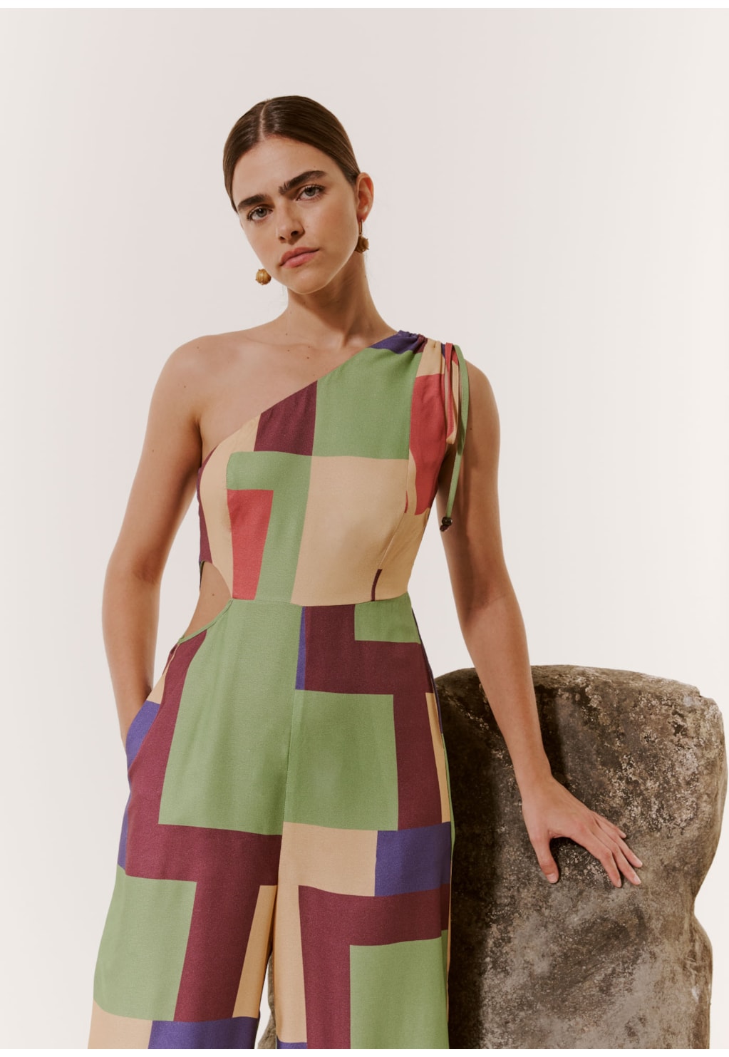 Macacão Ombro Só Estampado Chapadas