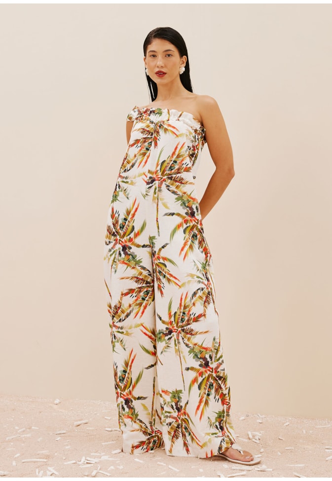 Macacão Ombro Só Estampado Itapuã