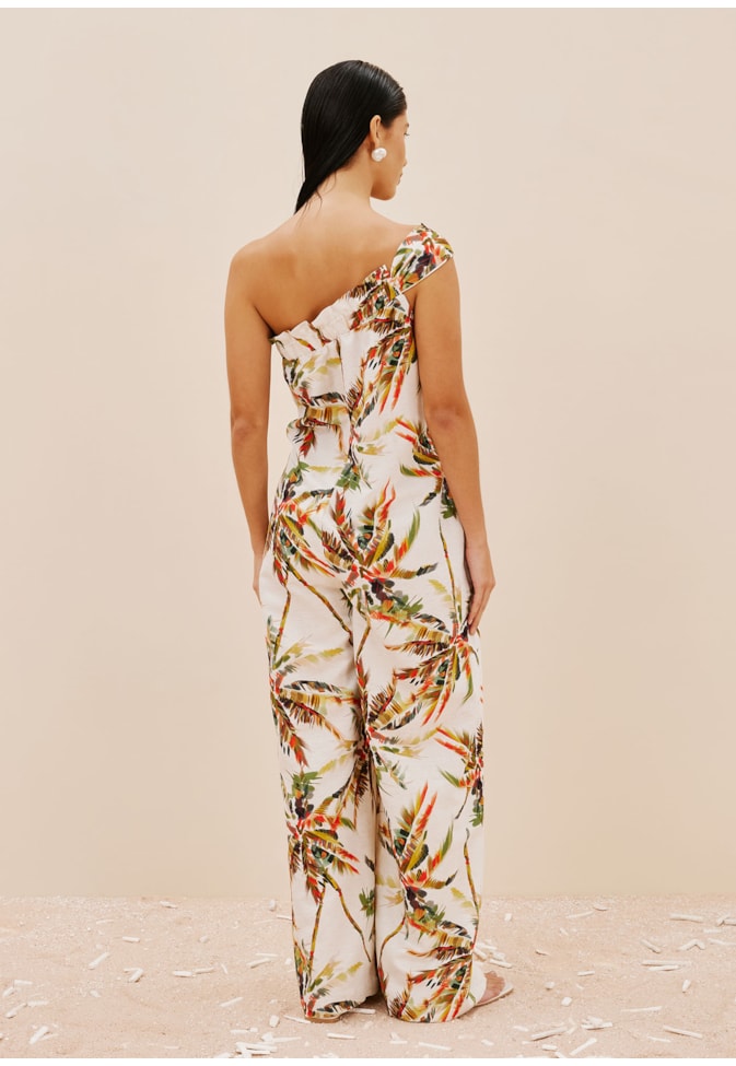 Macacão Ombro Só Estampado Itapuã