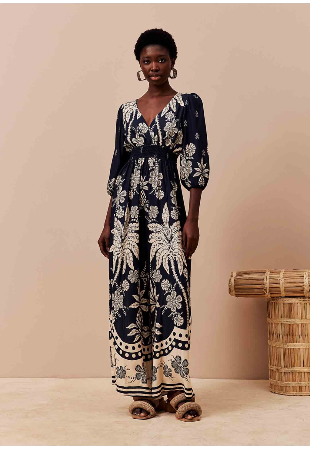 Macacão Pala Lastex Estampado Arbol Del Coco