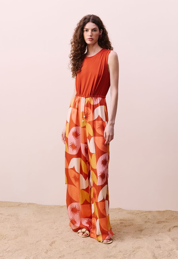 Macacão Pantalona Vista Frontal