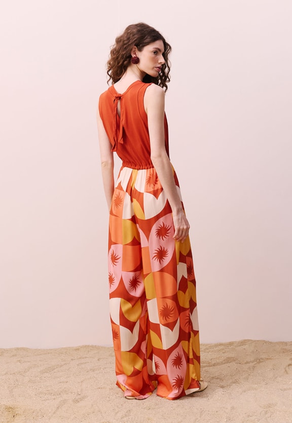 Macacão Pantalona Vista Traseira