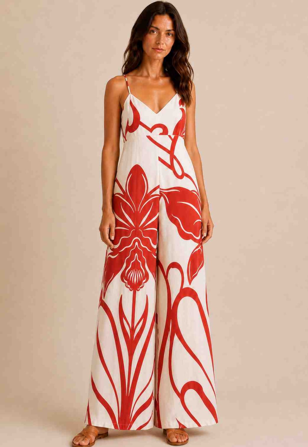 Macacão Pantalona Estampado 