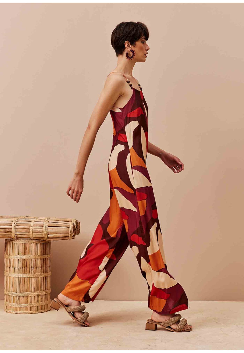 Macacão Ponteiras Estampado Ushuaia