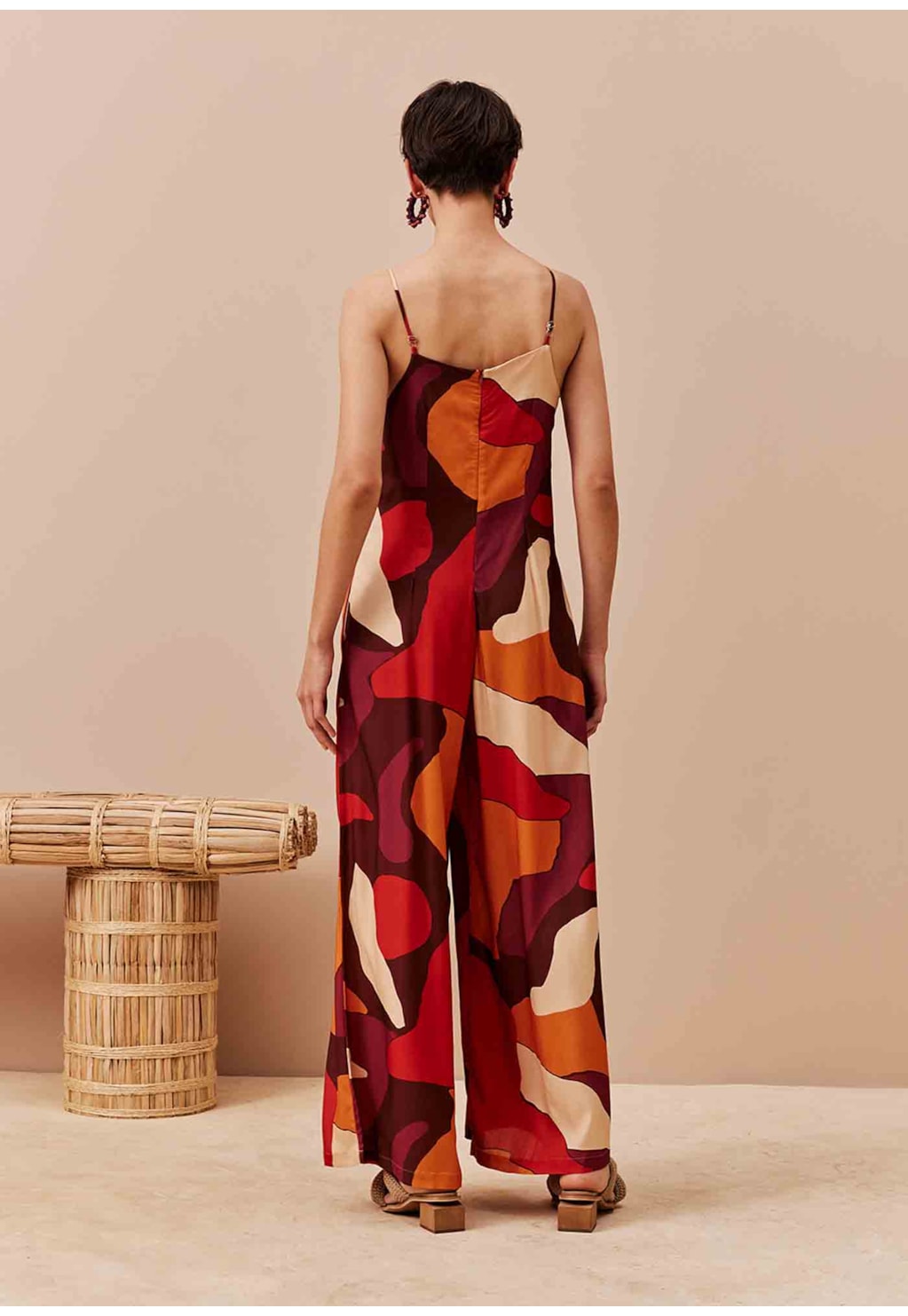 Macacão Ponteiras Estampado Ushuaia