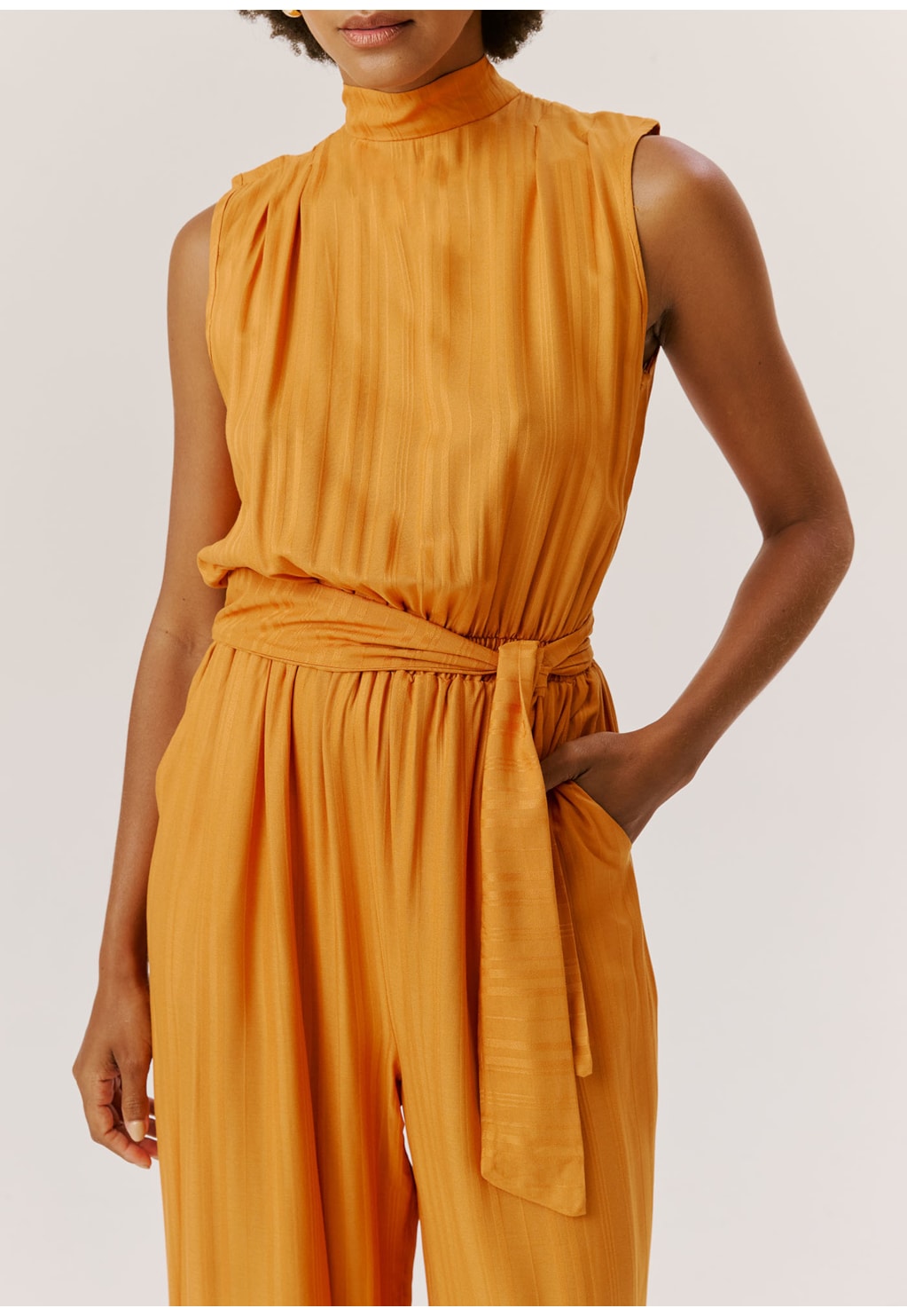 Macacão Regata Pregas