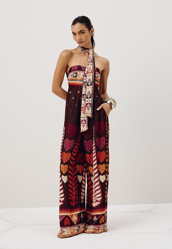 Macacão Sem Alça Estampado Hera