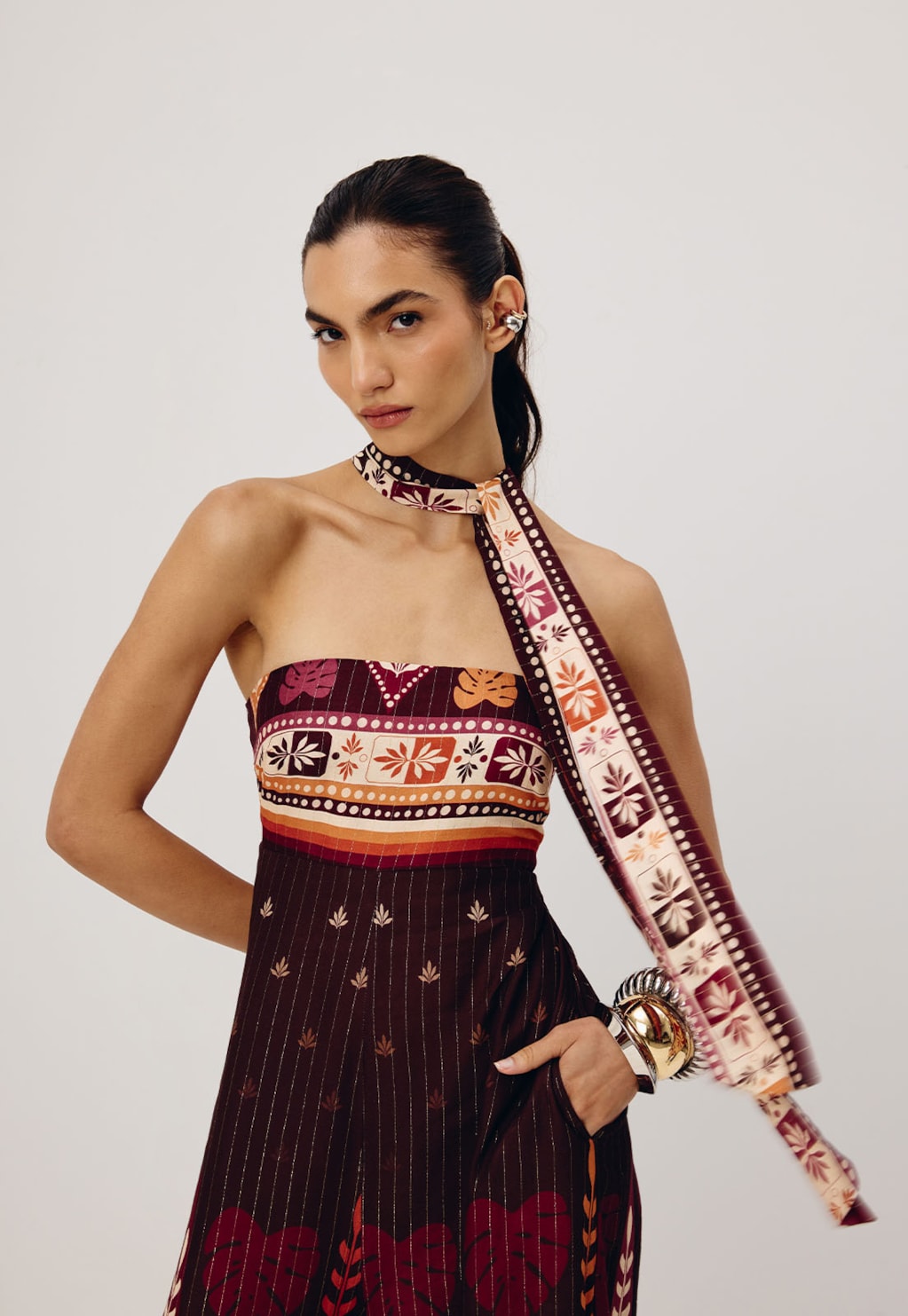 Macacão Sem Alça Estampado Hera