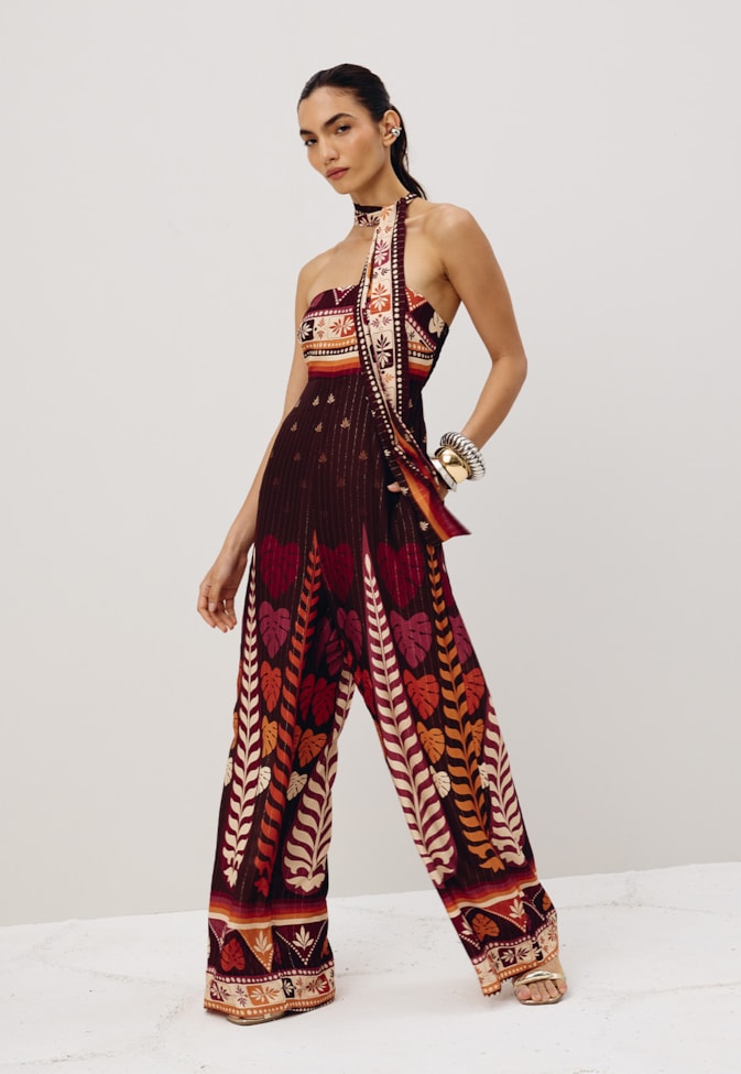 Macacão Sem Alça Estampado Hera