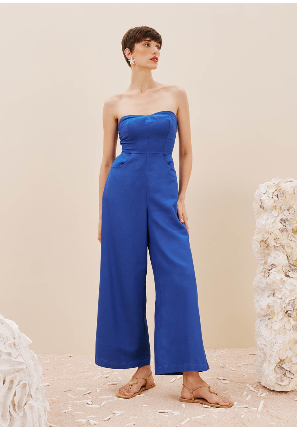 Macacão Tomara que Caia Aselha Costas