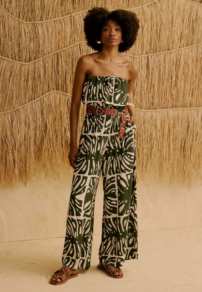 Macacão Tomara Que Caia Estampado Totora