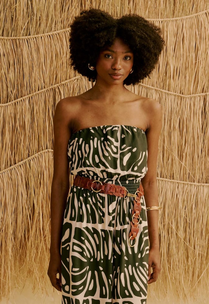 Macacão Tomara Que Caia Estampado Totora