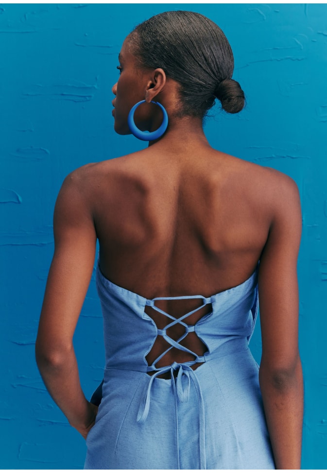 Macacão Tomara Que Caia Laço