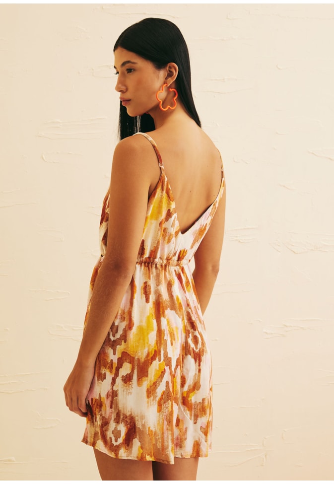 Macaquinho Alça Fina Estampado Ica