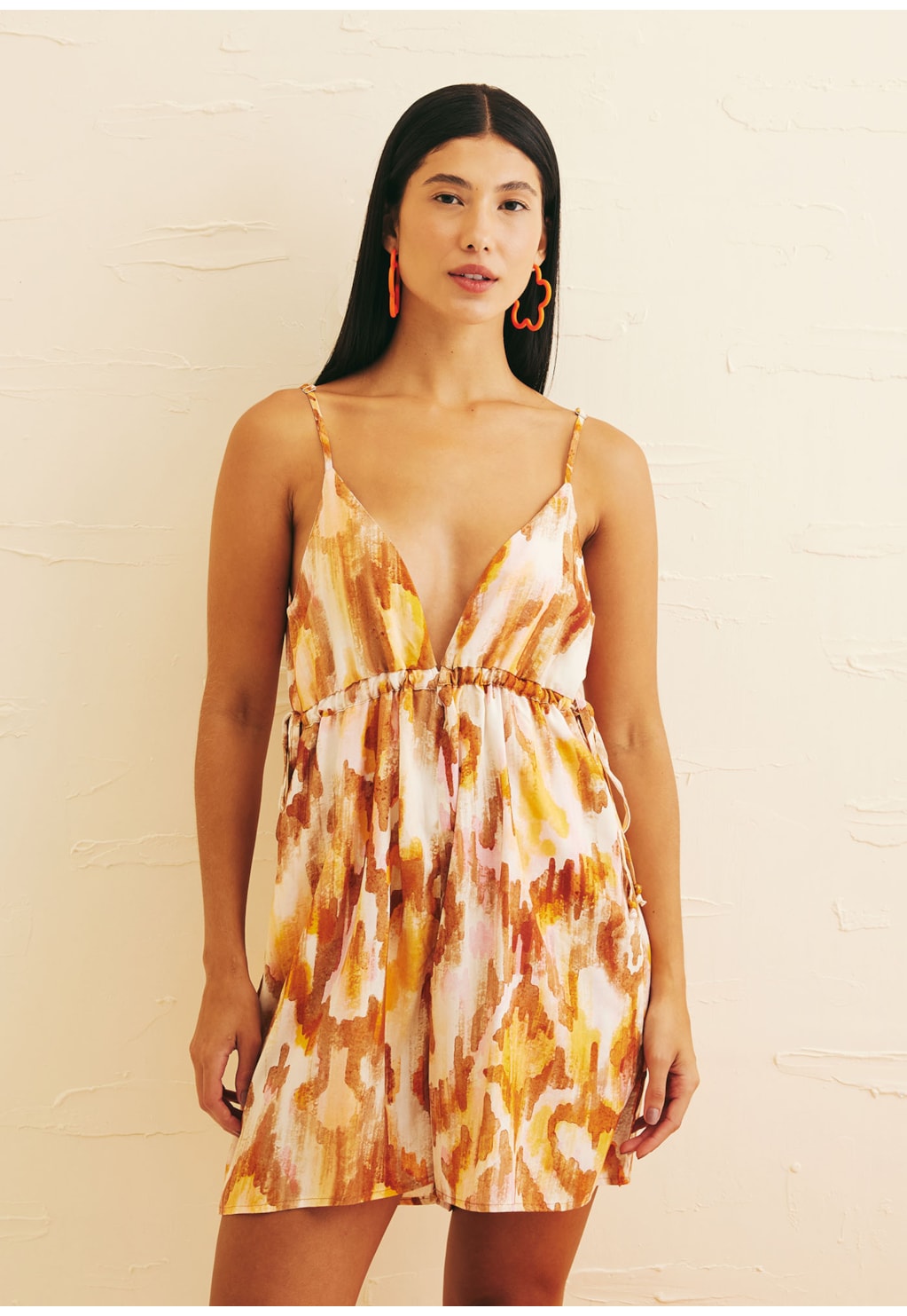 Macaquinho Alça Fina Estampado Ica