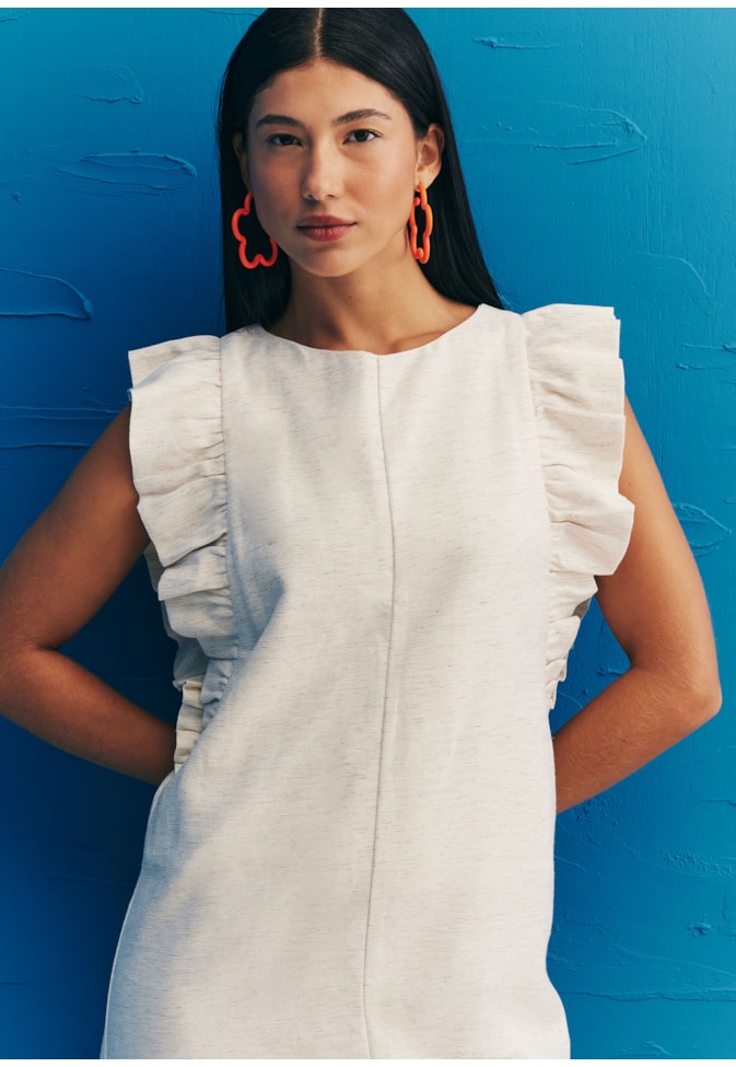 Macaquinho Manga Babados