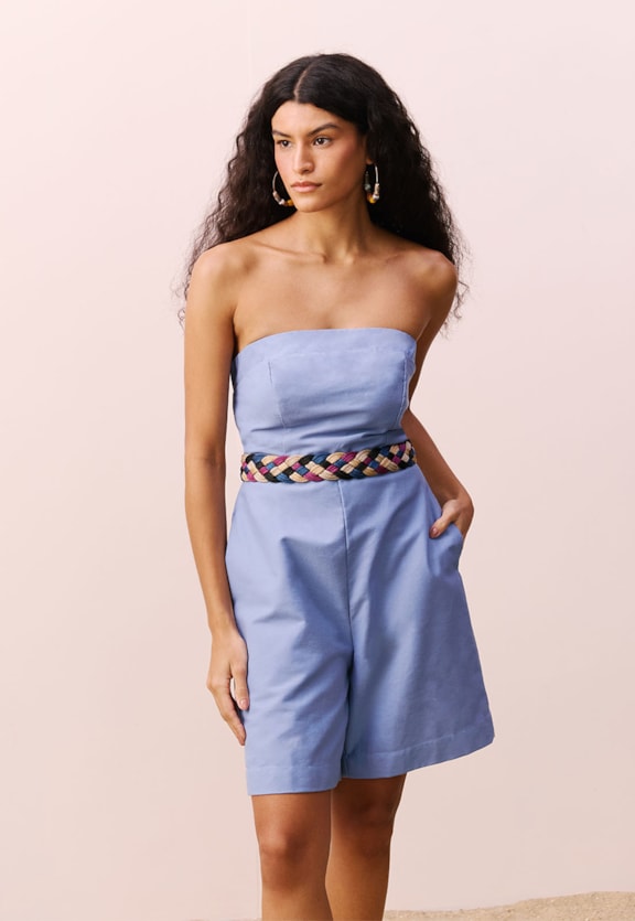 Macaquinho Tomara Que Caia Vista Frontal