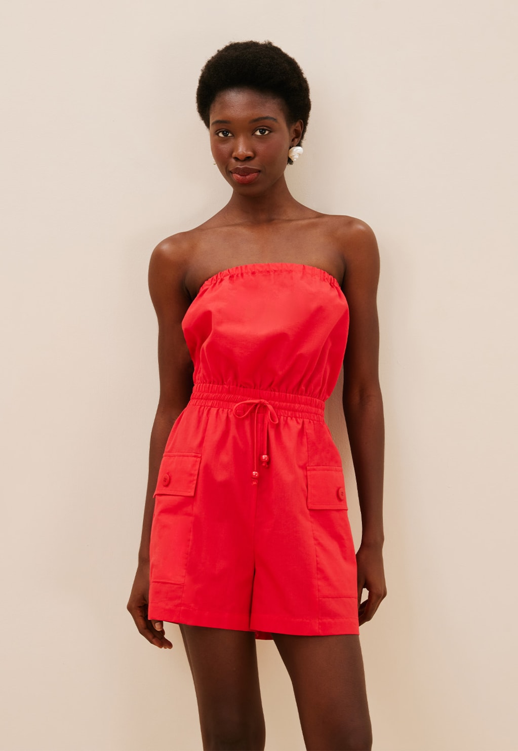 Macaquinho Tomara Que Caia Bolsos