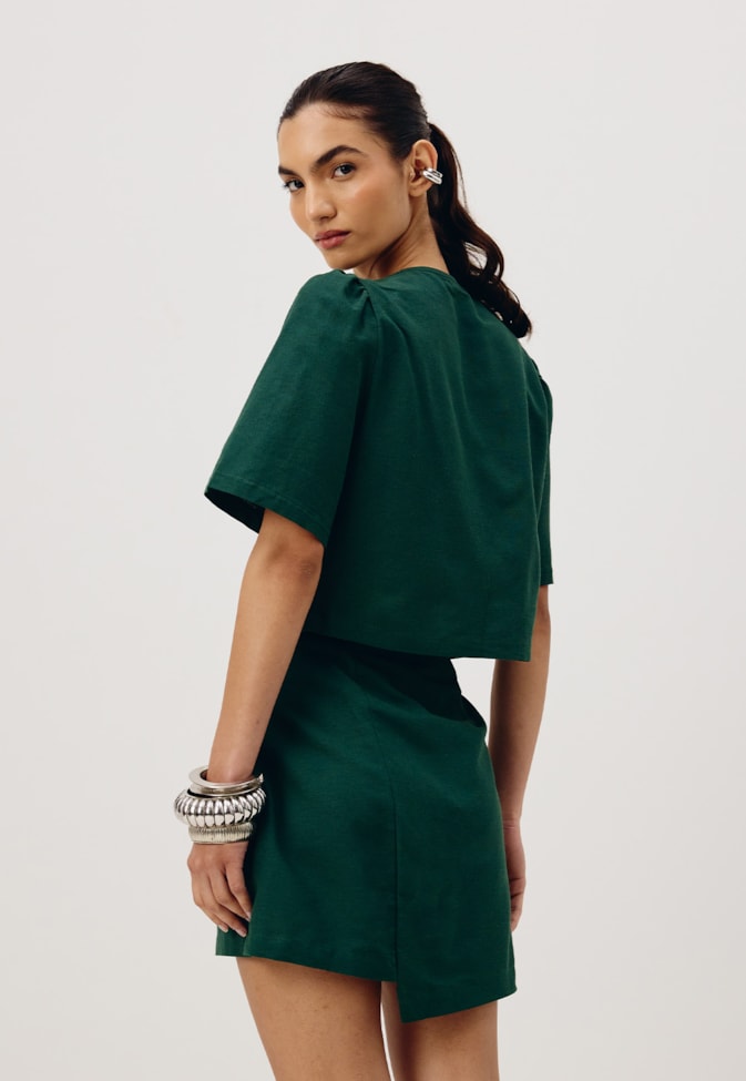 Mini Saia Ponta Assimétrica