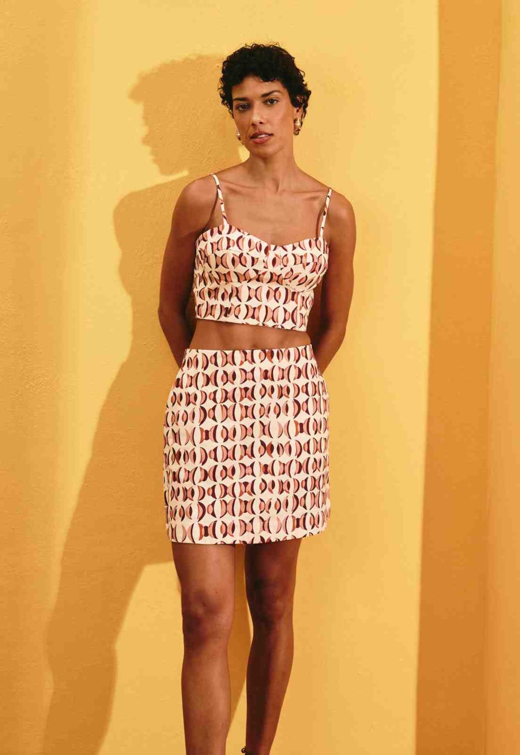 Minissaia Estampada Fase Lunar