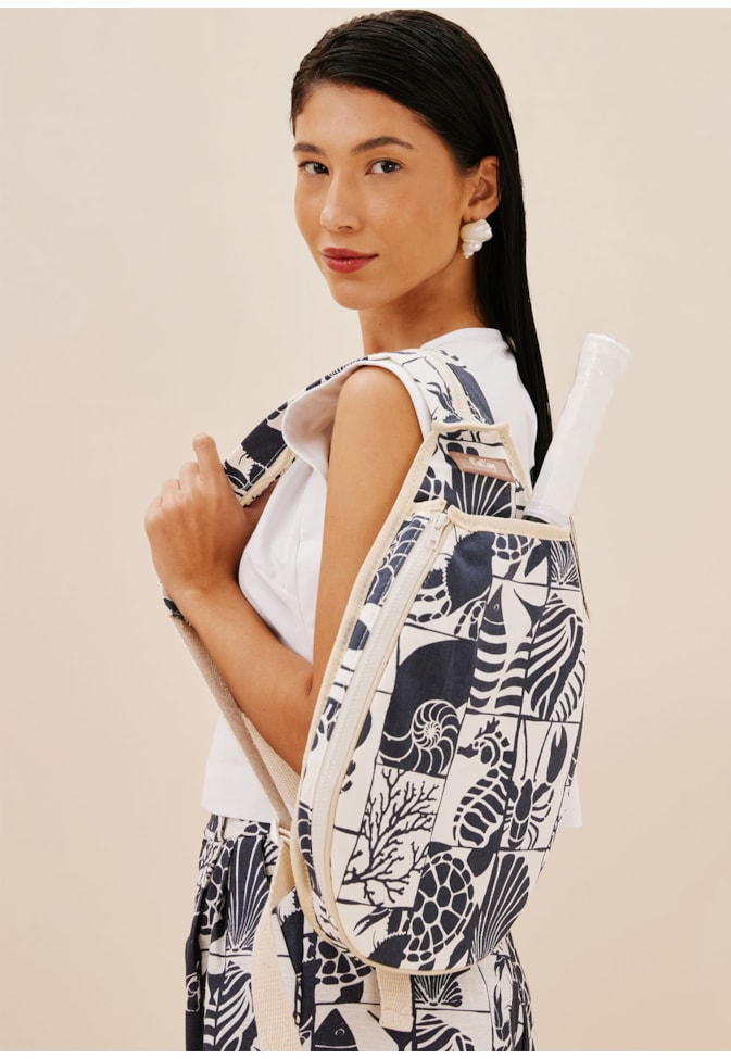 Mochila Beach Tennis Se Joga Estampada Mar