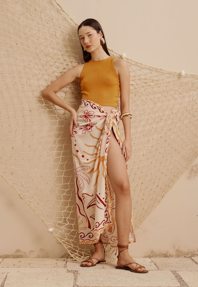 Panô Estampado Pedra dos Peixes