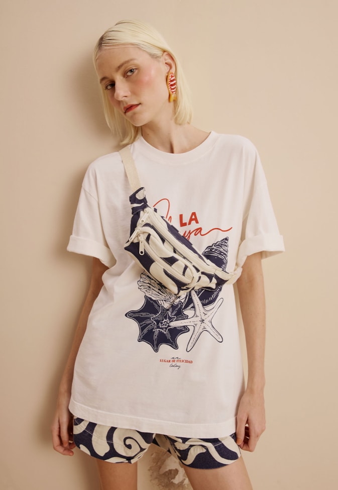 Pochete Bora Lá Estampada Pororoca