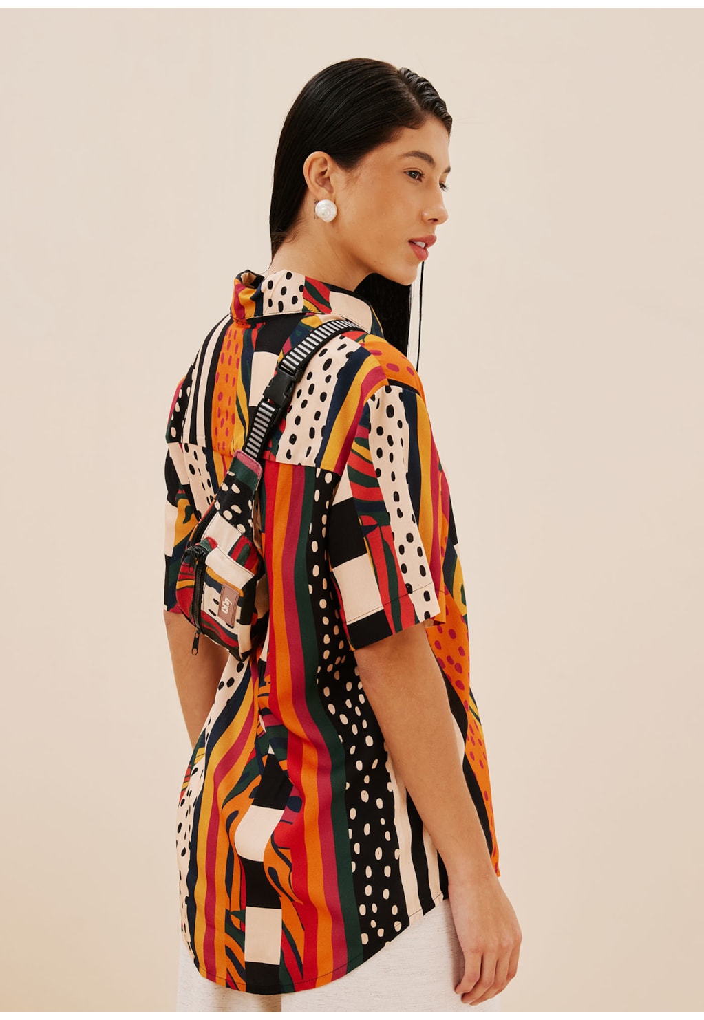 Pochete Bora Lá Estampada Terra