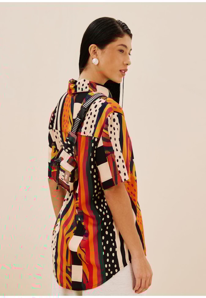 Pochete Bora Lá Estampada Terra