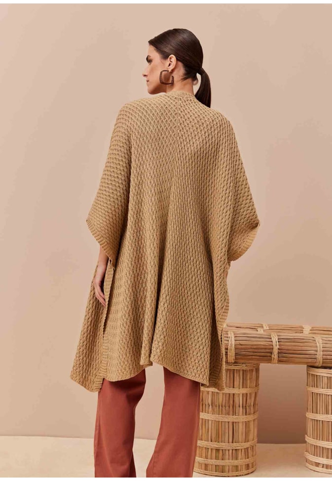 Poncho Liso Tricot