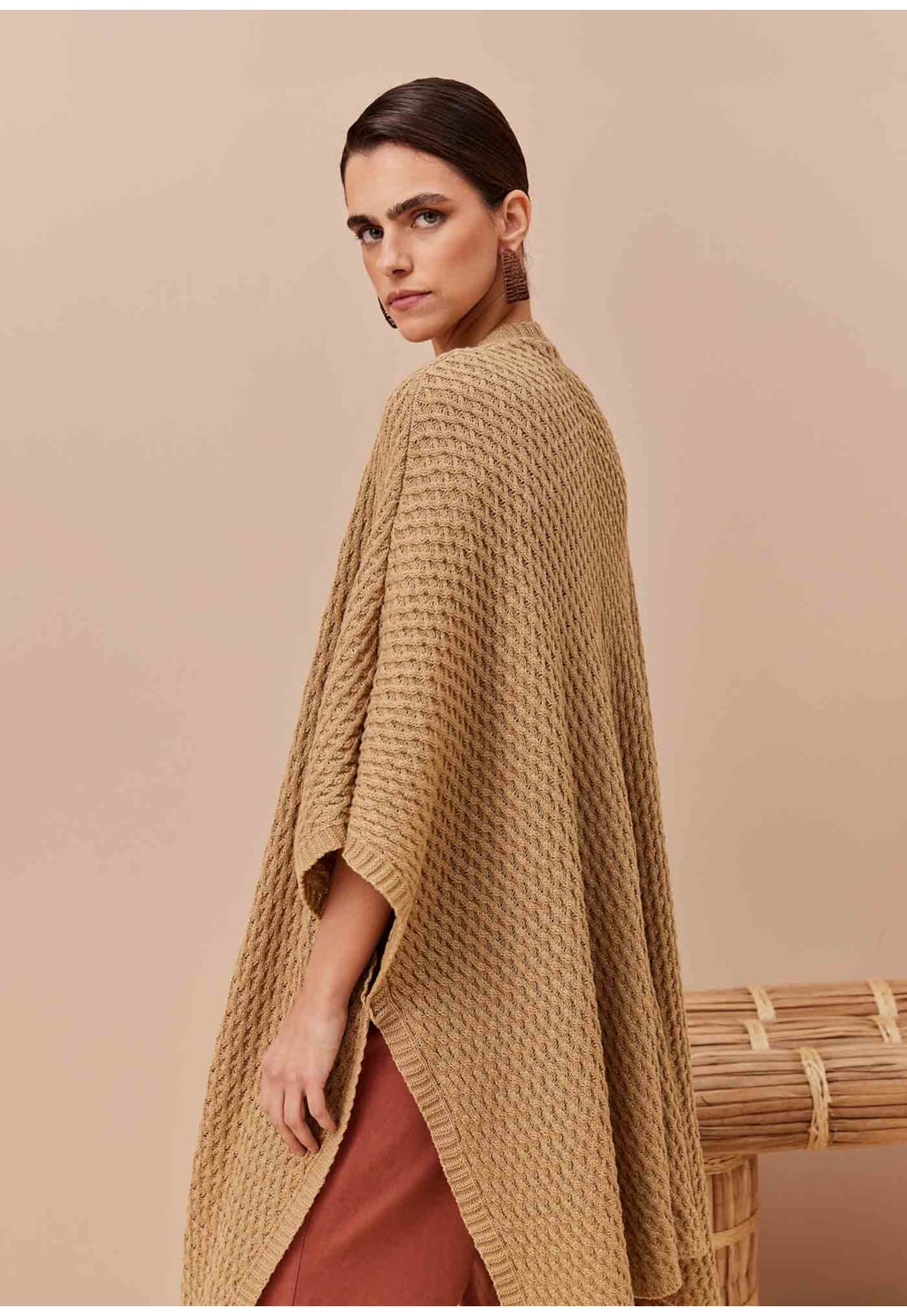 Poncho Liso Tricot