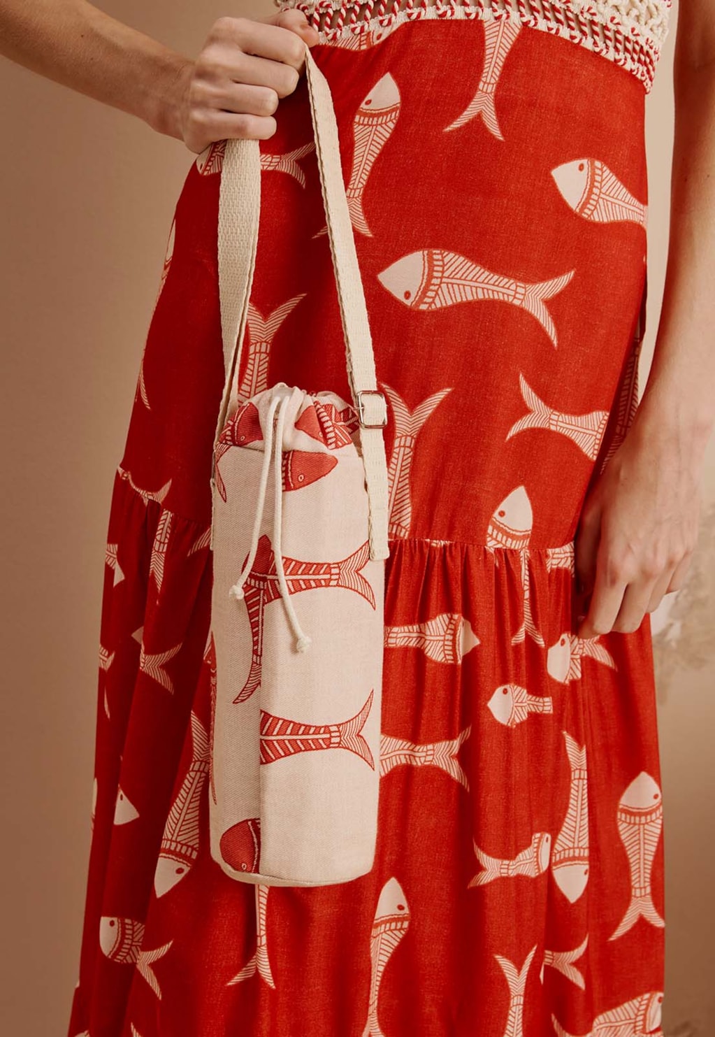 Porta Garrafa Térmica Estampada Manzuá