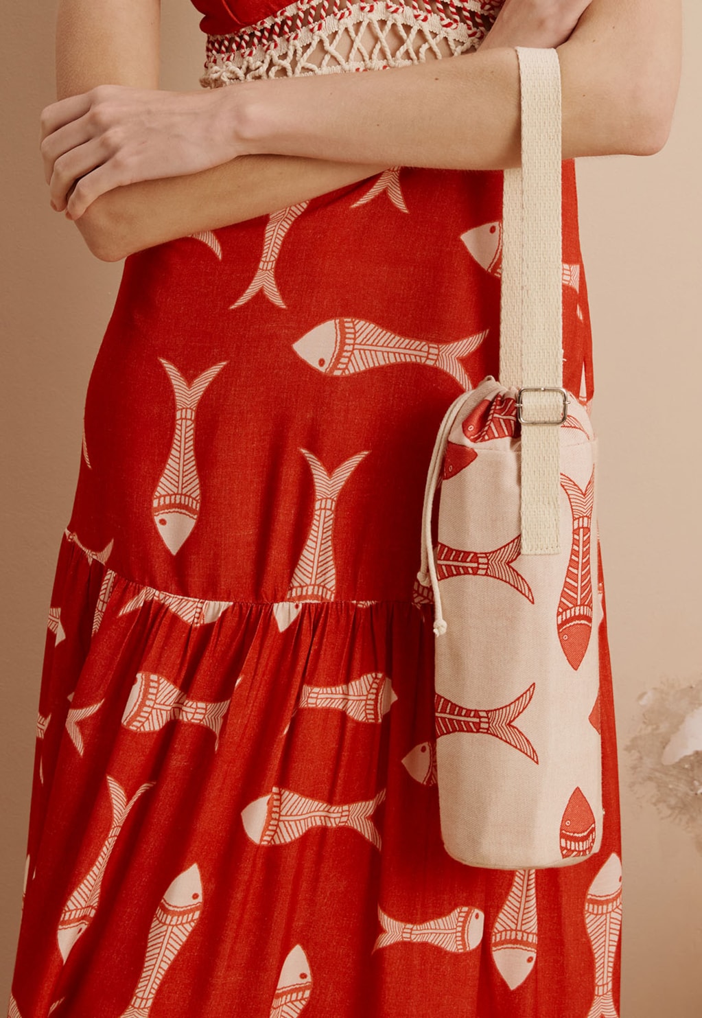 Porta Garrafa Térmica Estampada Manzuá