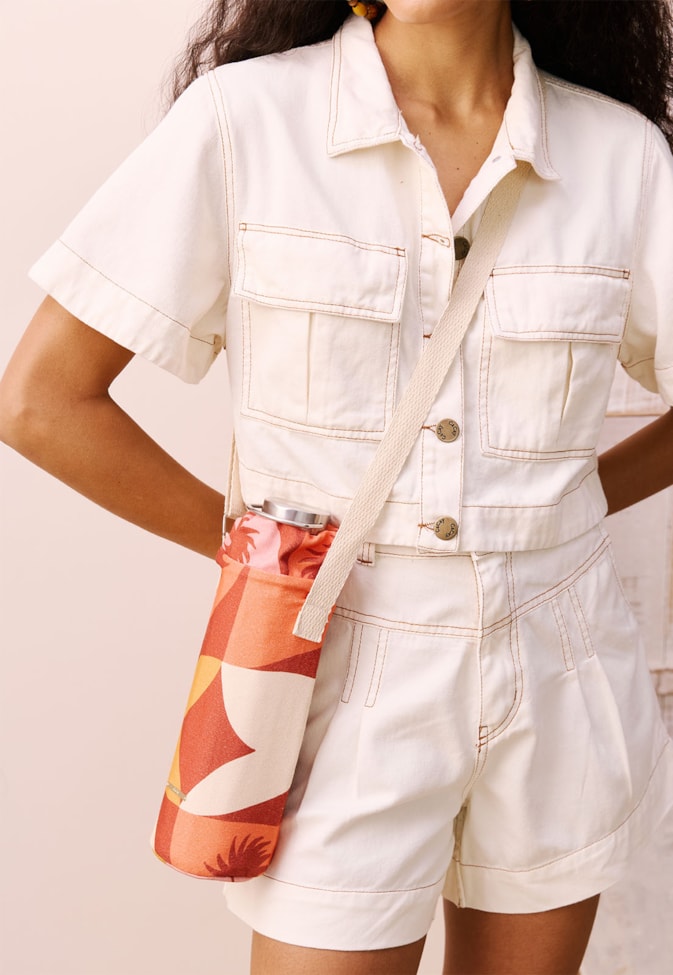 Porta Garrafa Térmica Estampado Jaçanã