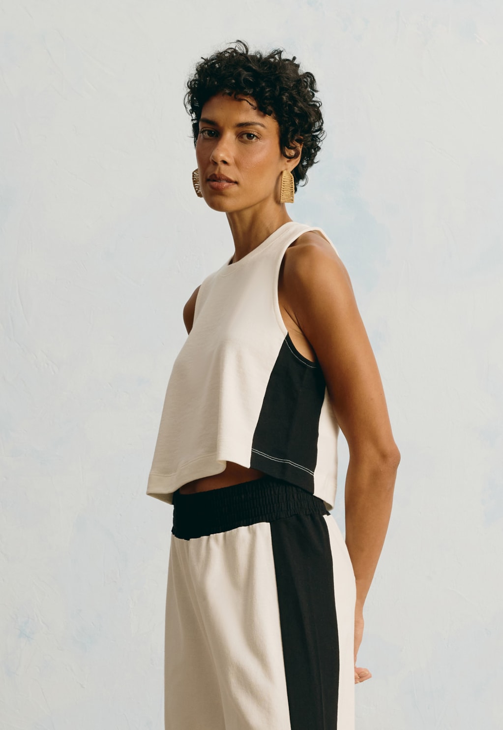 Regata Cropped Bicolor