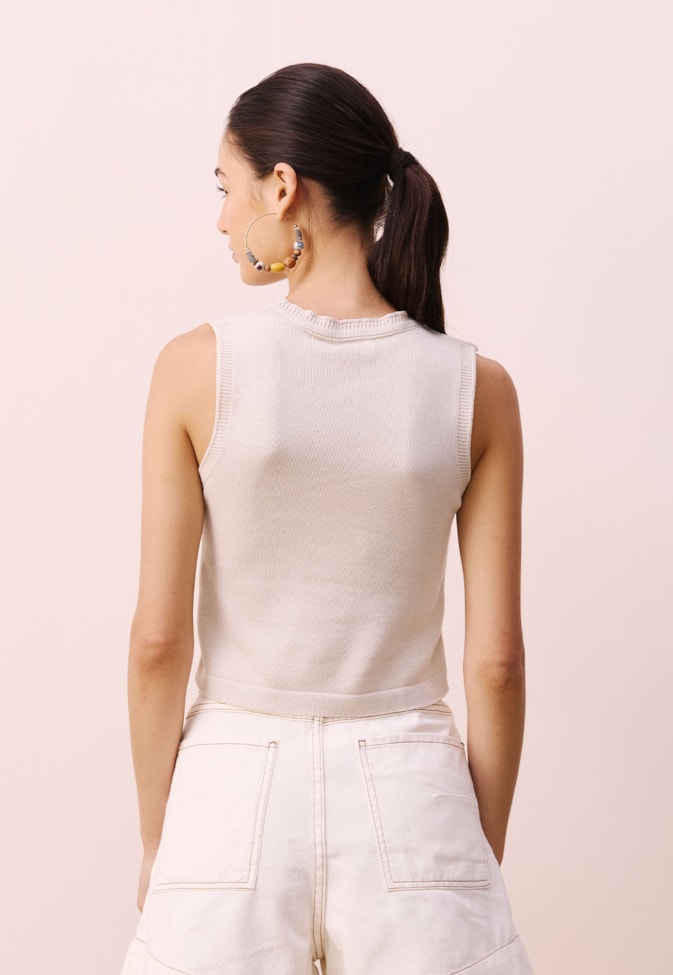 Regata Tricot Jacquard Coqueiro