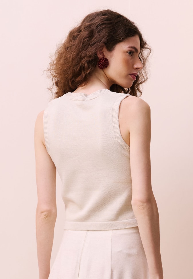 Regata Tricot Jacquard Flor