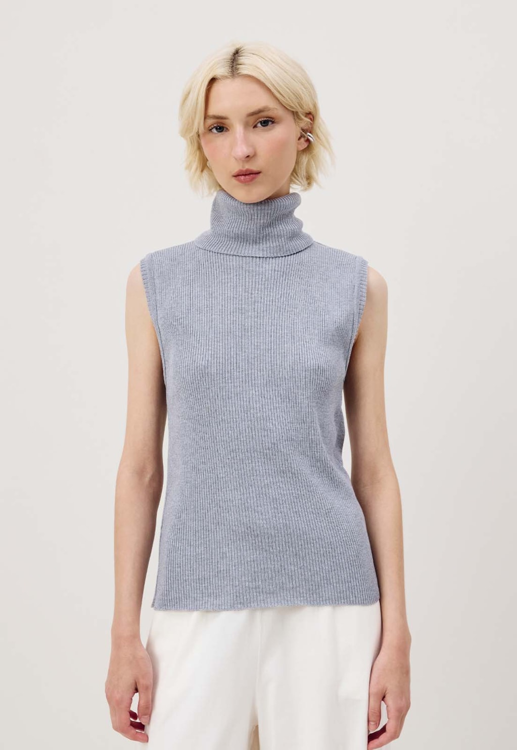 Regatinha Gola Alta Tricot