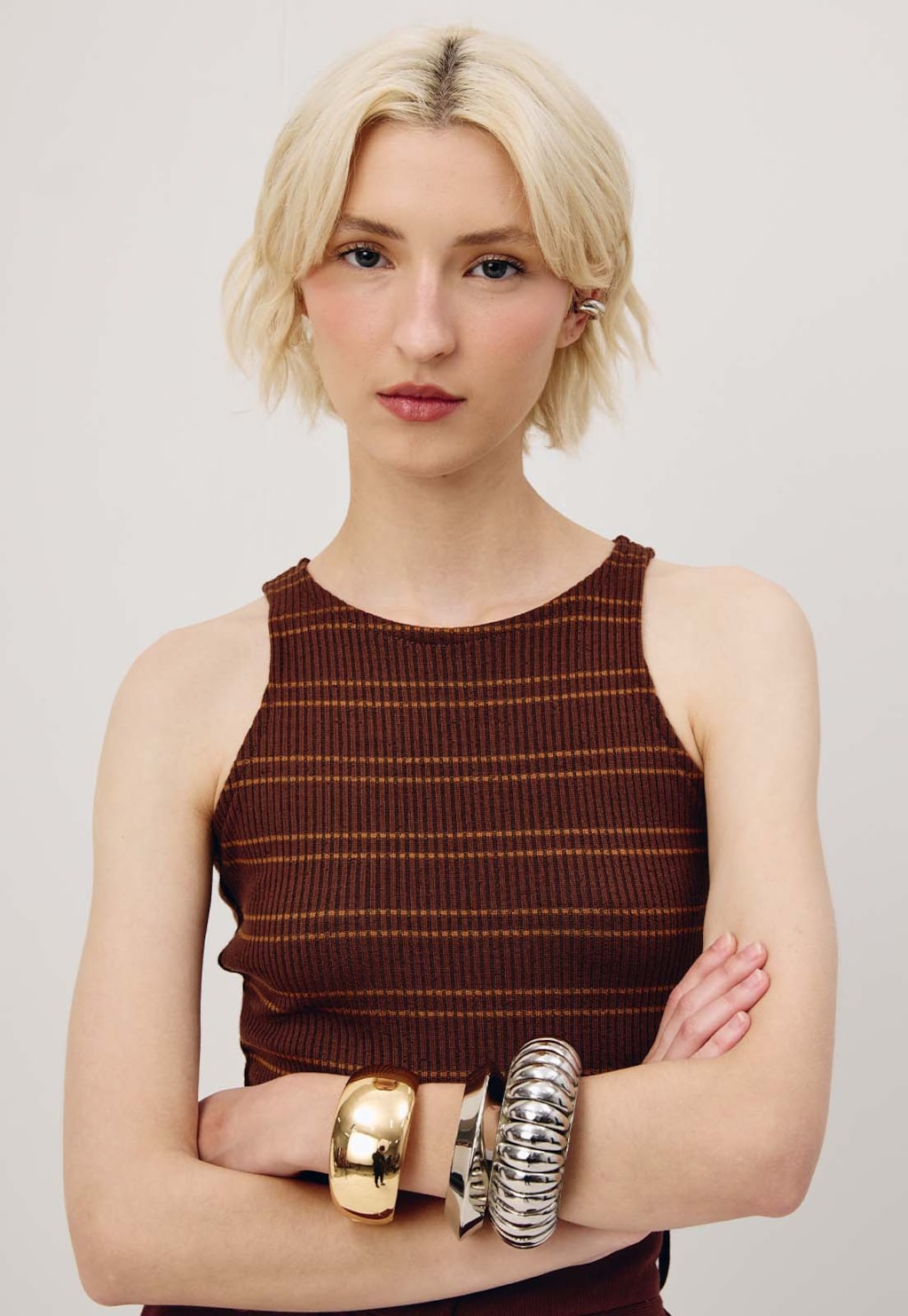 Regatinha Listrada Tricot