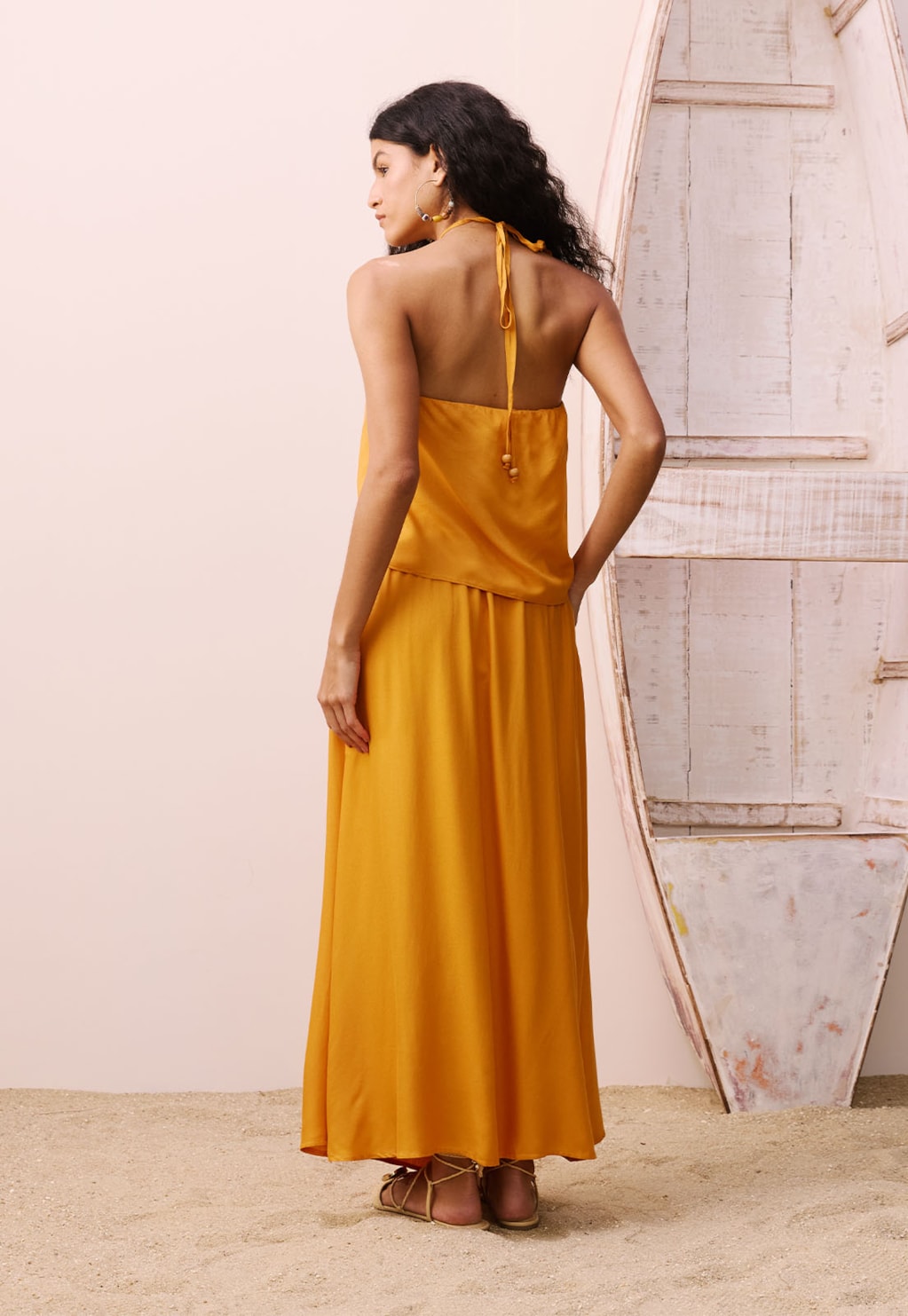 Saia Evasê Midi com Elástico 