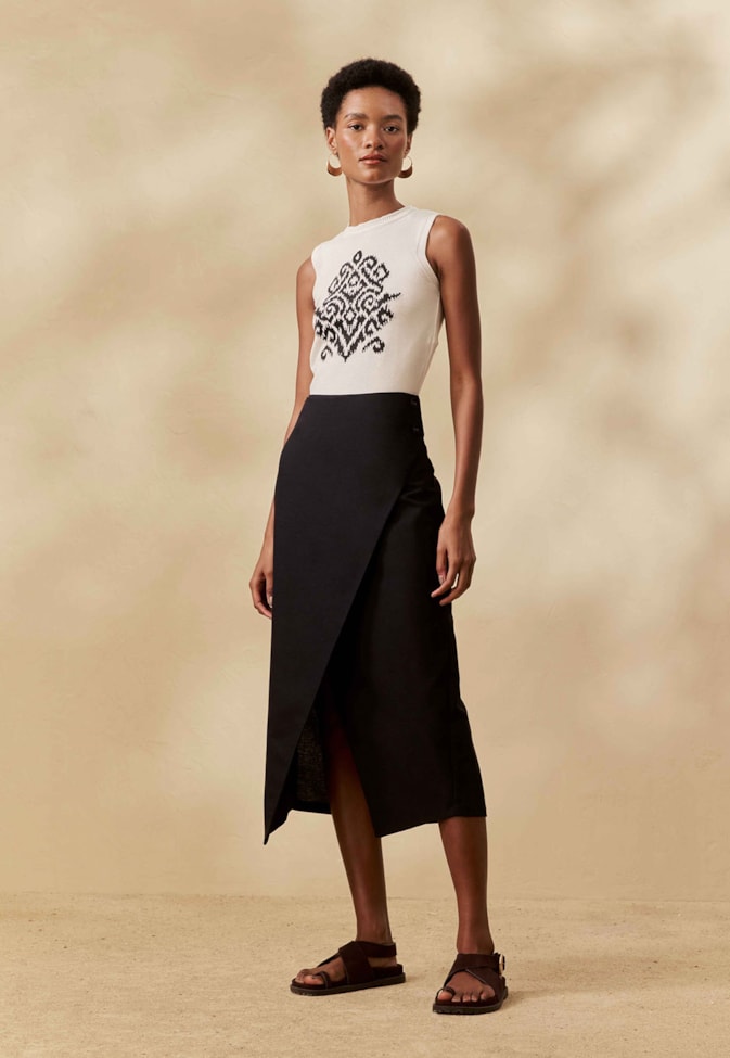 Saia Lápis Transpassada