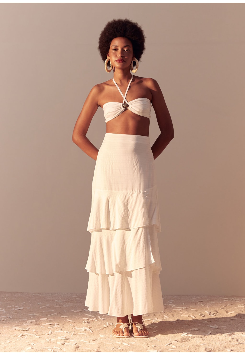 Saia Longa Detalhe Camadas