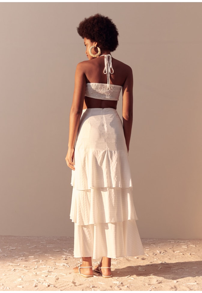 Saia Longa Detalhe Camadas